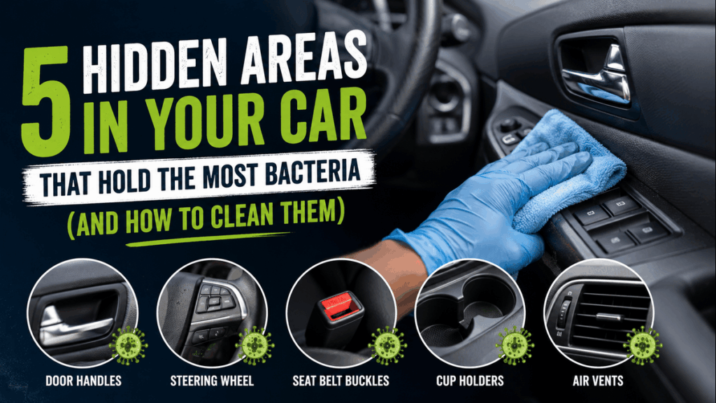 5 Hidden Areas in Your Car That Hold the Most Bacteria (And How to Clean Them)