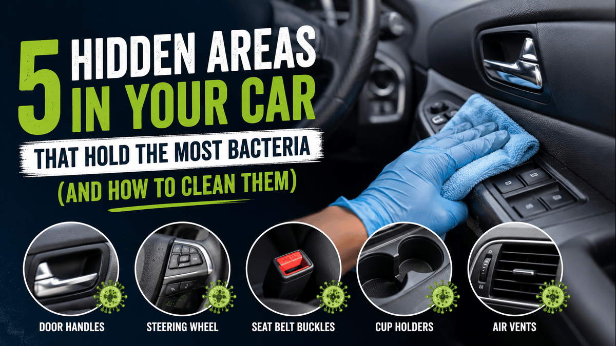 5 Hidden Areas in Your Car That Hold the Most Bacteria (And How to Clean Them)
