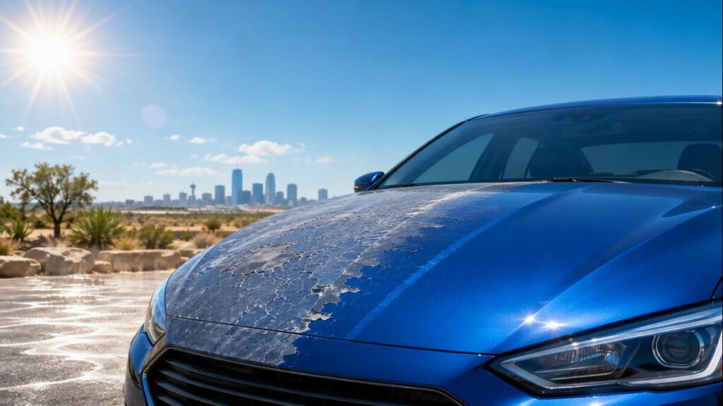 How Texas Heat and Sun Damage Your Car Clear Coat