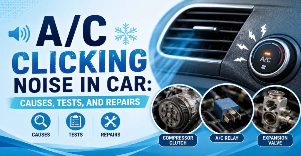 AC Clicking Noise in Car Causes, Tests, and Repairs