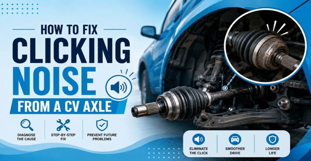 How to Fix Clicking Noise From a CV Axle