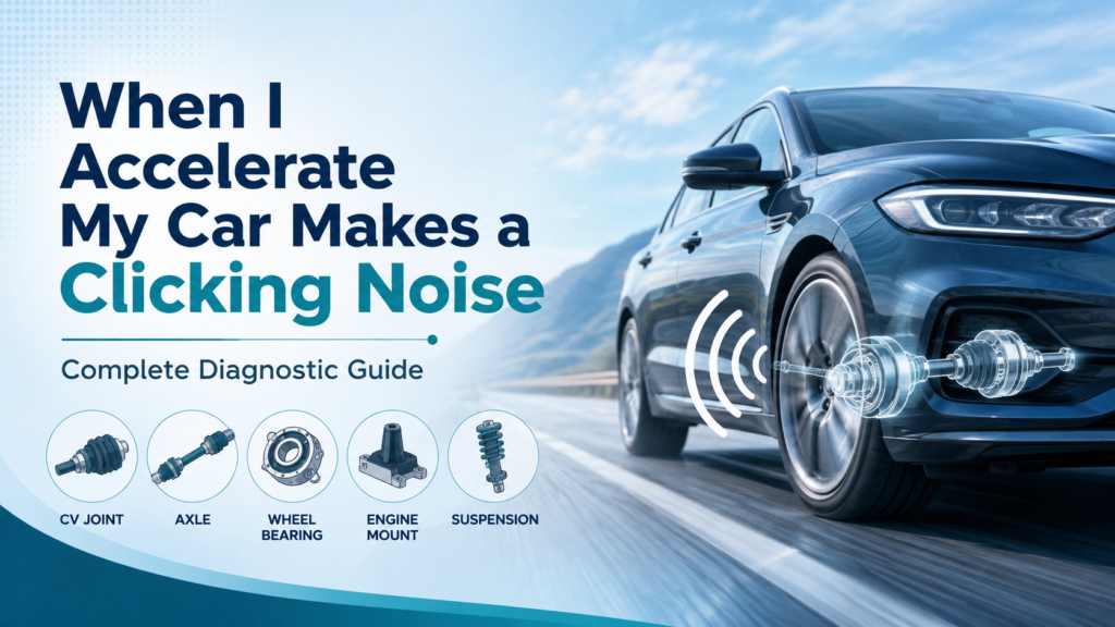 When I Accelerate My Car Makes a Clicking Noise Complete Diagnostic Guide