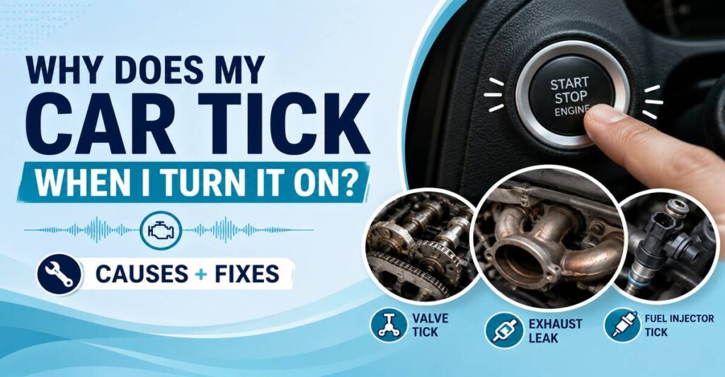 Why Does My Car Tick When I Turn It On Causes + Fixes