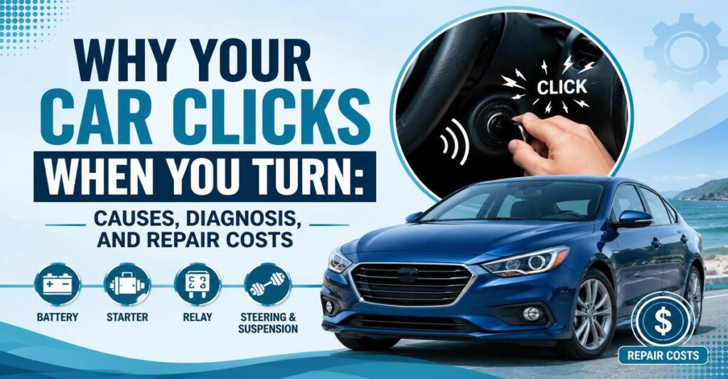 Why Your Car Clicks When You Turn Causes, Diagnosis, and Repair Costs