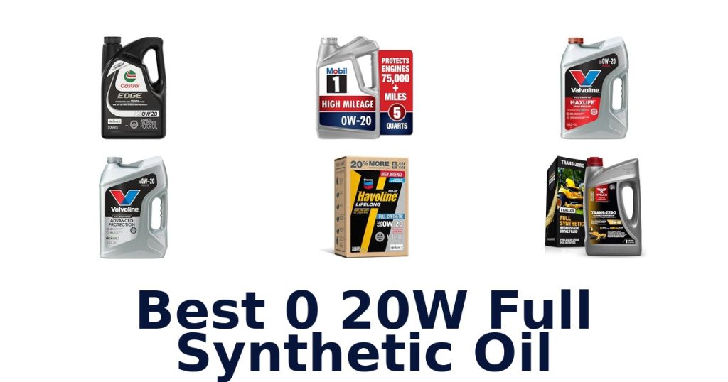 Best 0 20W Full Synthetic Oil
