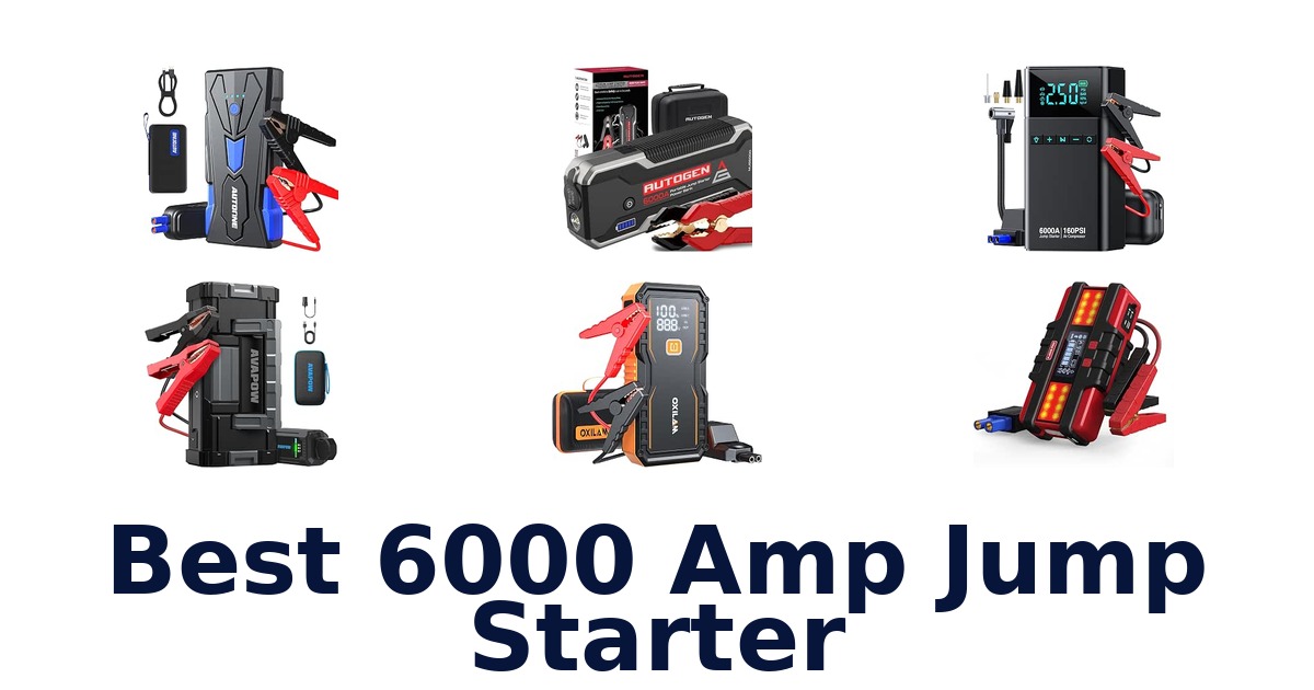 Best 6000 Amp Jump Starter