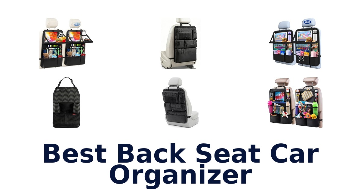 Best Back Seat Car Organizer