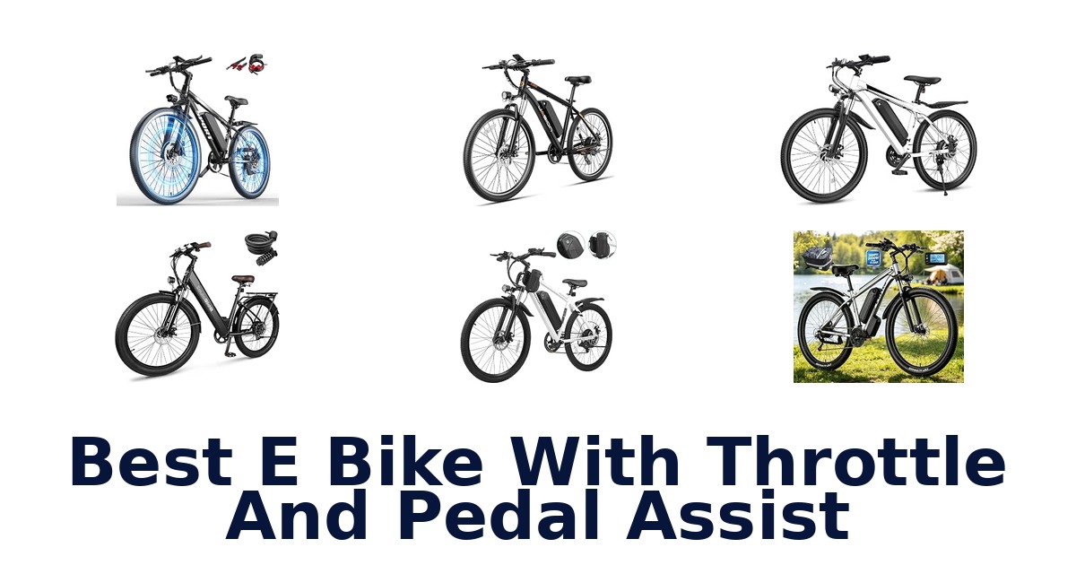 Best E Bike With Throttle And Pedal Assist