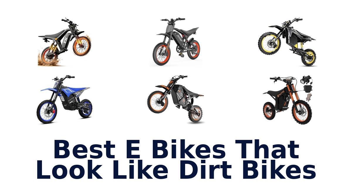 Best E Bikes That Look Like Dirt Bikes