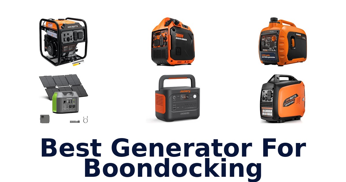 Best Generator For Boondocking