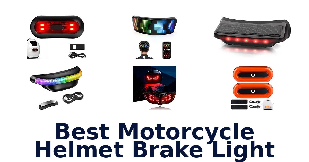 Best Motorcycle Helmet Brake Light
