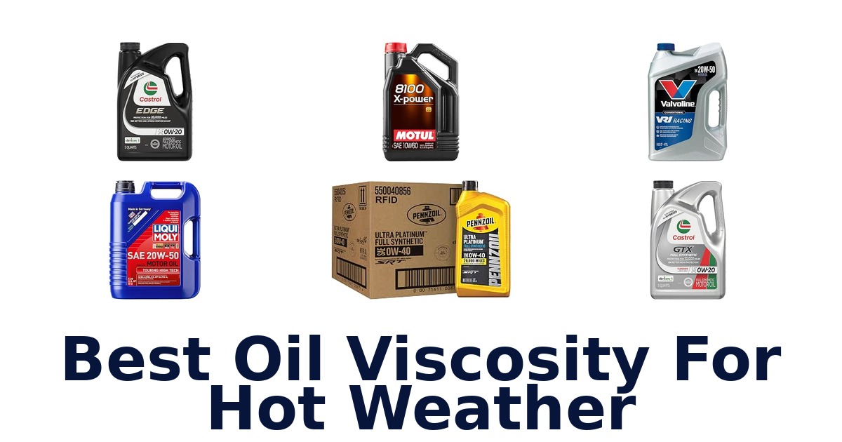 Best Oil Viscosity For Hot Weather