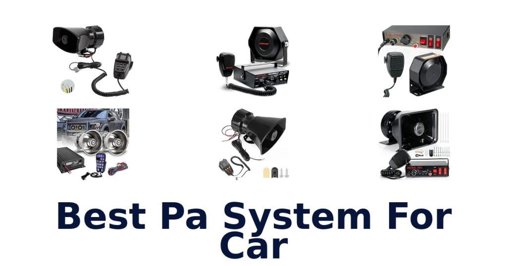 Best Pa System For Car