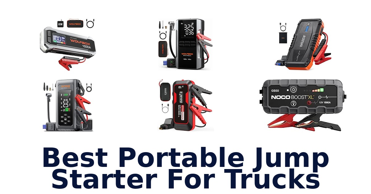 Best Portable Jump Starter For Trucks