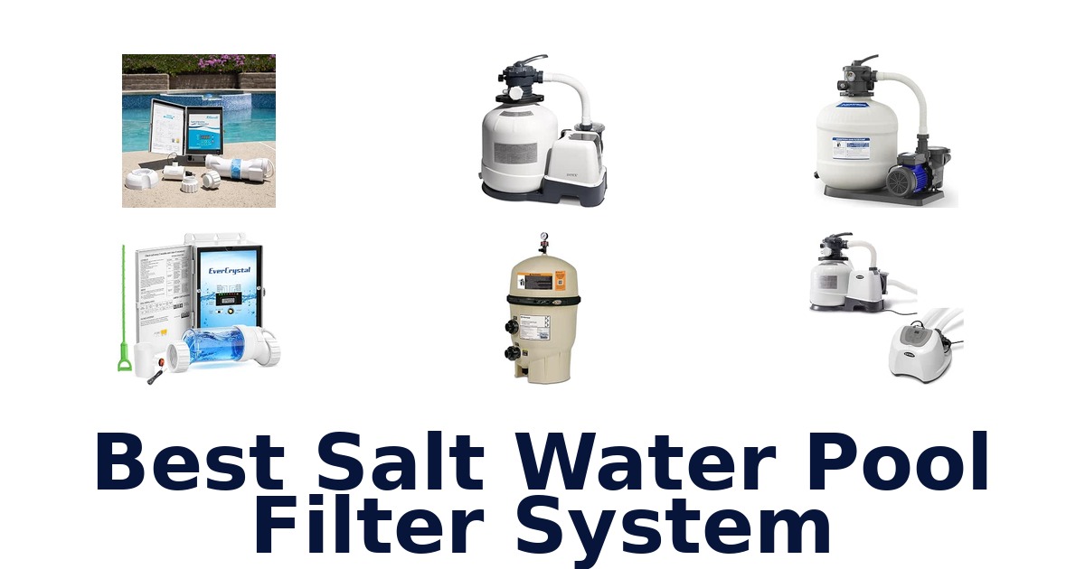 Best Salt Water Pool Filter System