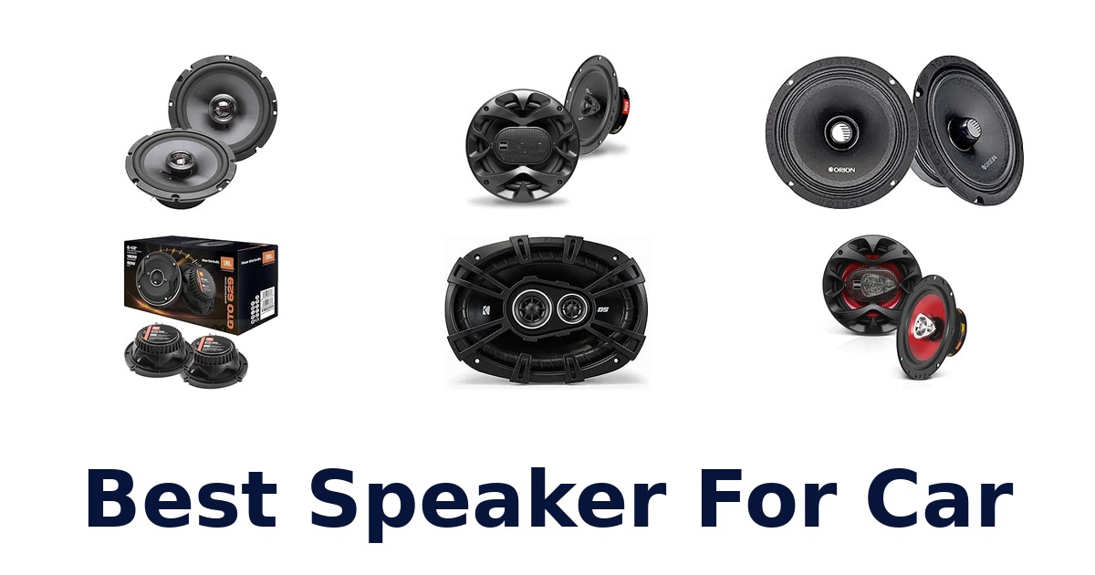 Best Speaker For Car