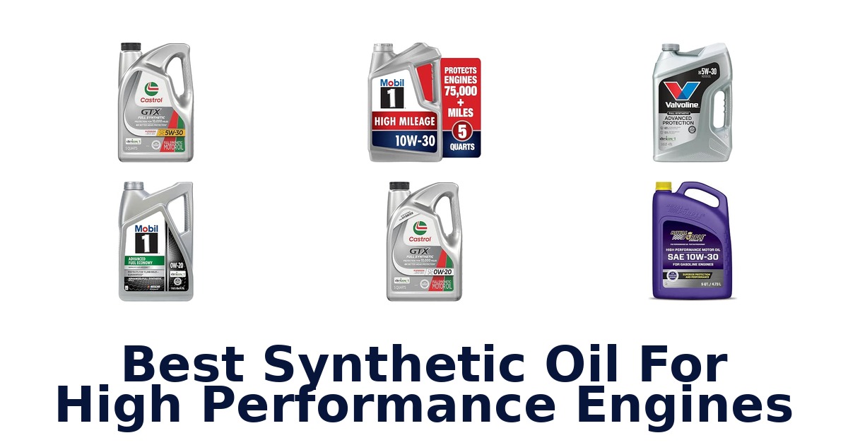Best Synthetic Oil For High Performance Engines